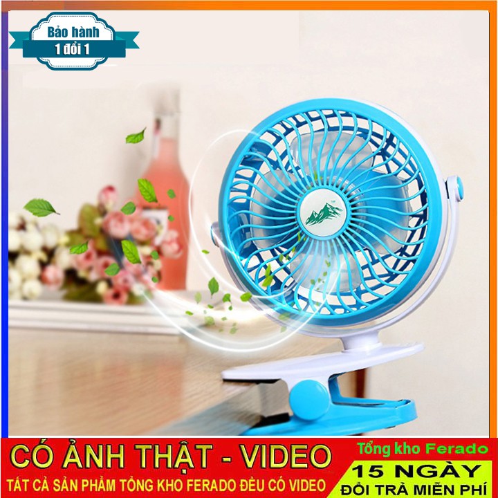 Quạt kẹp bàn mini sạc  siêu mát ML-F168