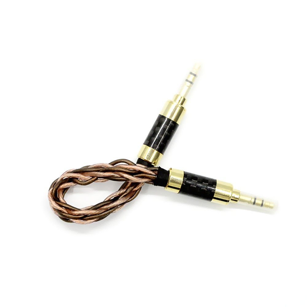 10cm AUX Cable 3.5mm Male to 3.5mm Male 8 core braided Stereo Audio Cable For Walnut V2/V2S Zishan Z1/Z2 Amplifier MP3
