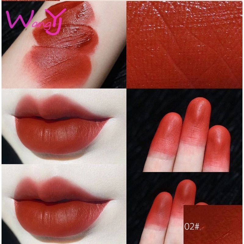 [Hàng mới về] Bộ 3 son kem trang điểm nhung lì mịn vỏ màu trắng dành cho học sinh nữ | BigBuy360 - bigbuy360.vn