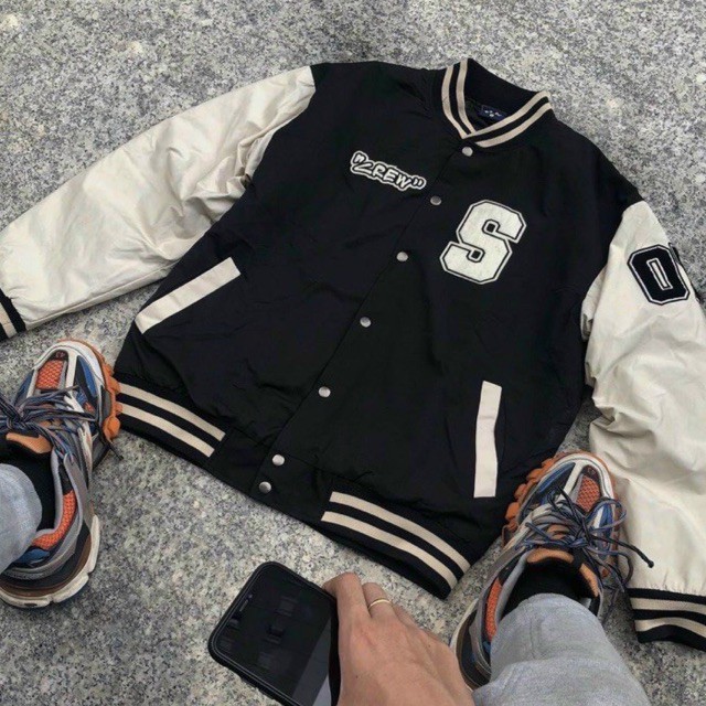 Áo Khoác CREW Varsity Sevenzia Bomber Unisex Nam Nữ Unisex