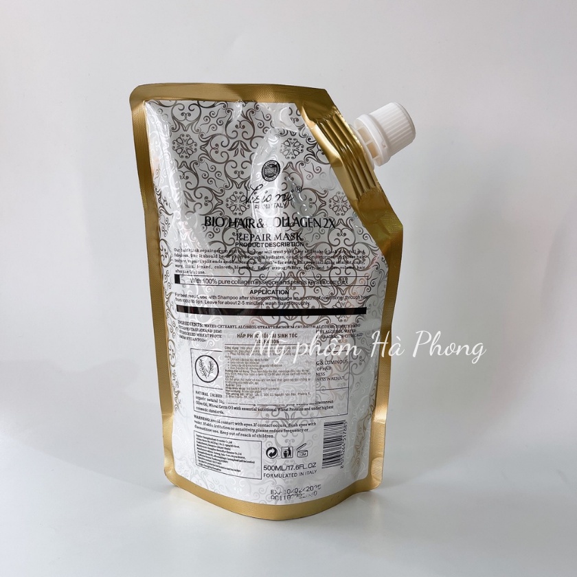 Hấp Tóc VALENTION BIO HAIR & COLLAGEN 2X Phục Hồi Mềm Mượt Thơm Lâu 500ml