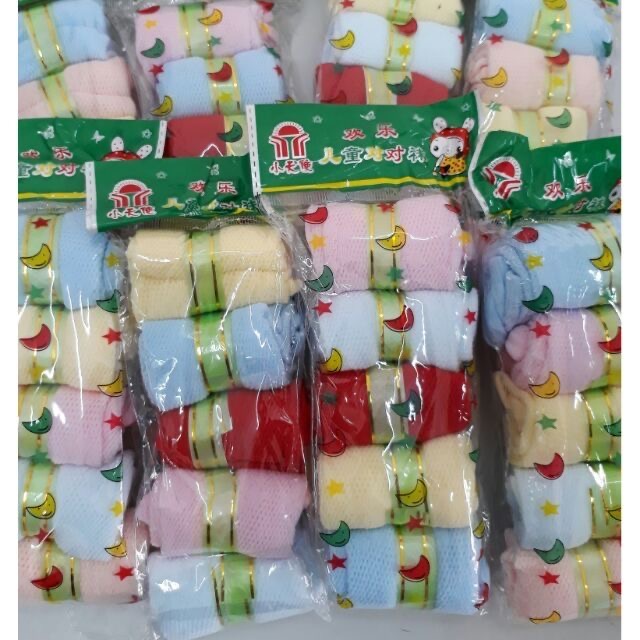 Set 5 tất lưới kẹo rẻ cho bé 0 - 12 tháng