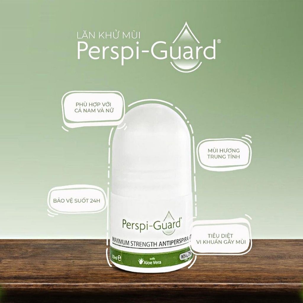 Lăn khử mùi PERSPI-GUARD Ngăn Mồ Hôi Hiệu Quả Tối Ưu Maximum Strength Antiperspirant Roll On (30ml)