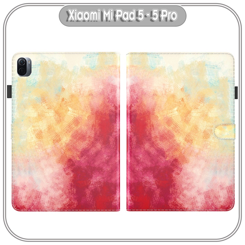 Bao da cho Xiaomi Pad 5 - 5 Pro 2 màu Gradient , viền TPU dẻo đen