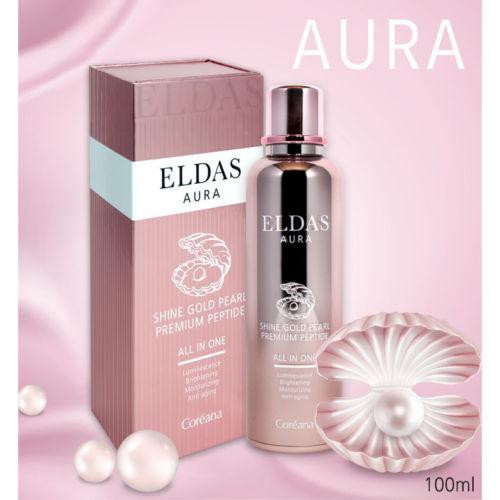 [Chính Hãng - Có Sẵn] Serum ELDAS Aura Shine Gold Pear Premium Peptide ALL- IN- ONE Dưỡng Trắng - Chống Lão Hóa - 100ml