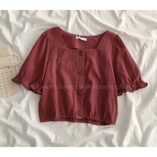Áo Croctop cổ vuông CAMPO