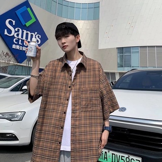 ✦ AFFLIGA ✦Áo Sơ Mi Caro Form Rộng Thoải Mái Thoáng Khí Thời Trang Cho Nam
