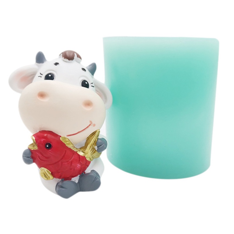 Khuôn Silicone Làm Bánh Hình Bò Sữa Đáng Yêu