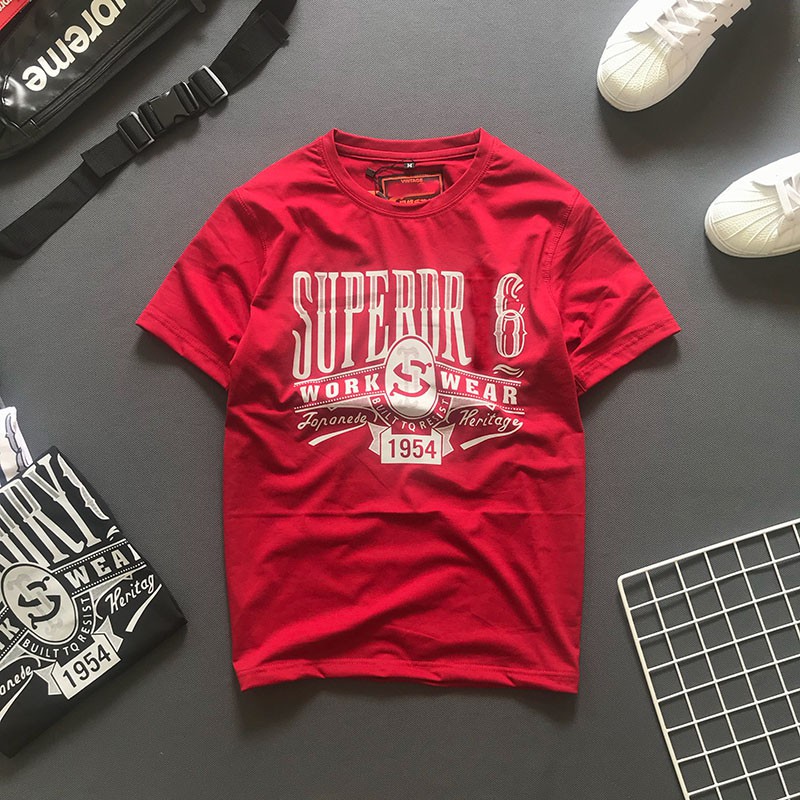 Áo thun nam tay ngắn phối hoạ tiết thêu năng động cực đẹp ADBP061 | BigBuy360 - bigbuy360.vn