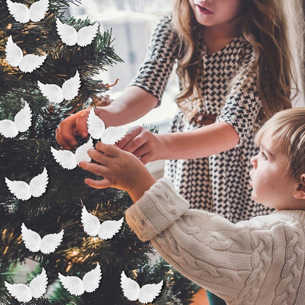 Set 36 Đôi Cánh Thiên Thần Bằng Nhựa Dùng Để Trang Trí Bánh Kem