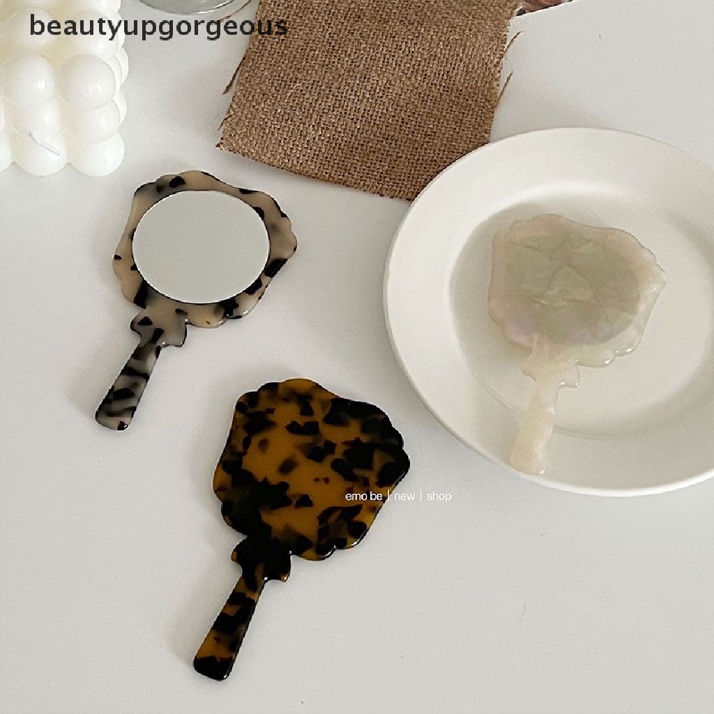 1 Tấm Gương Trang Điểm Cầm Tay Acetate Dành Cho Nữ