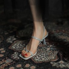 Giày sandal nữ cao gót quai mảnh xỏ ngón thời trang cao cấp gót nhọn cao 7cm (Mã SP: SDCL035)