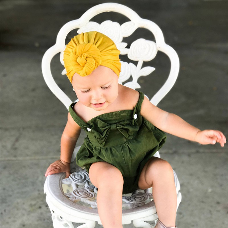 Mũ turban thắt nút dễ thương cho mẹ và bé