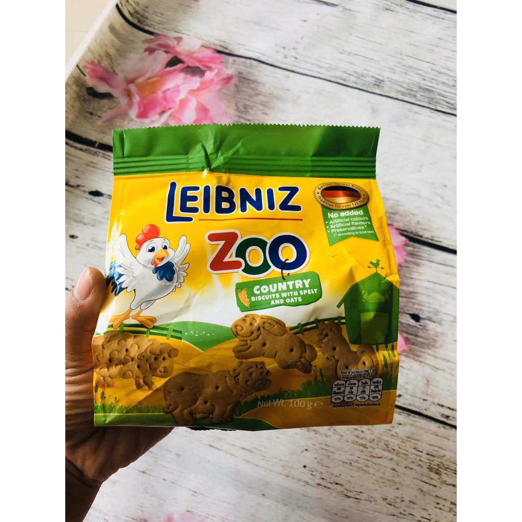 Bánh qui sữa & mật ong hình gấu & ong Bahlsen Zoo 100g