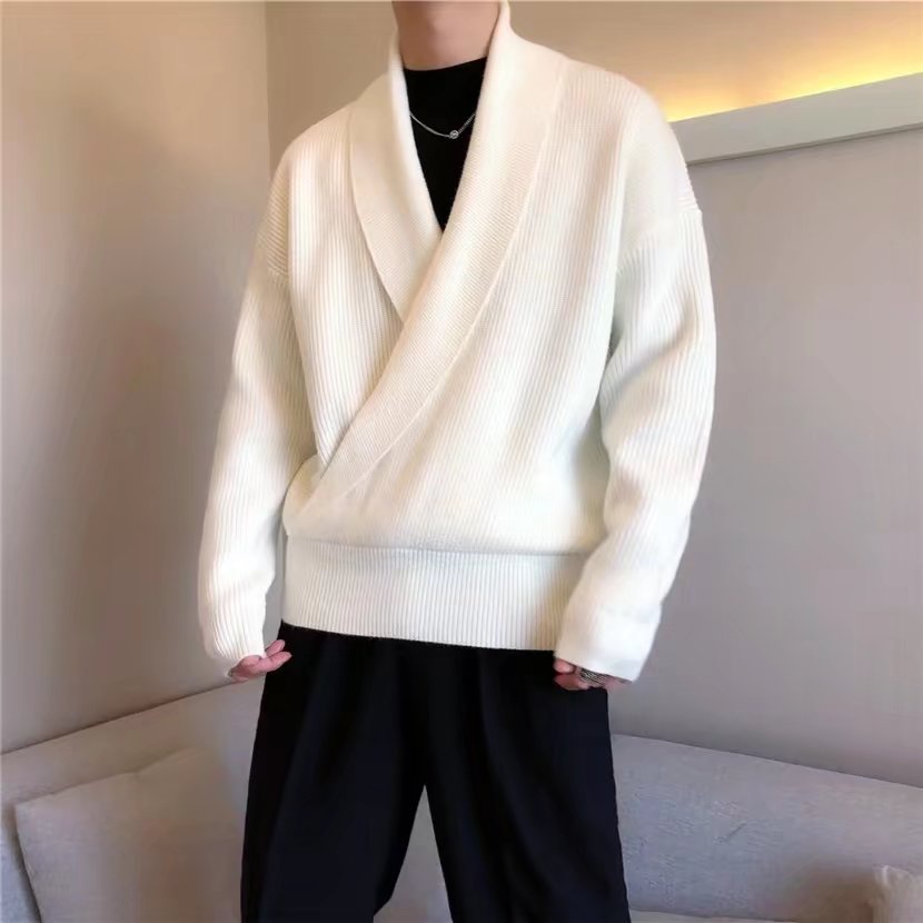 Áo KhoáC Cardigan DàI Tay Cổ Chữ V ThờI Trang Cho Nam
