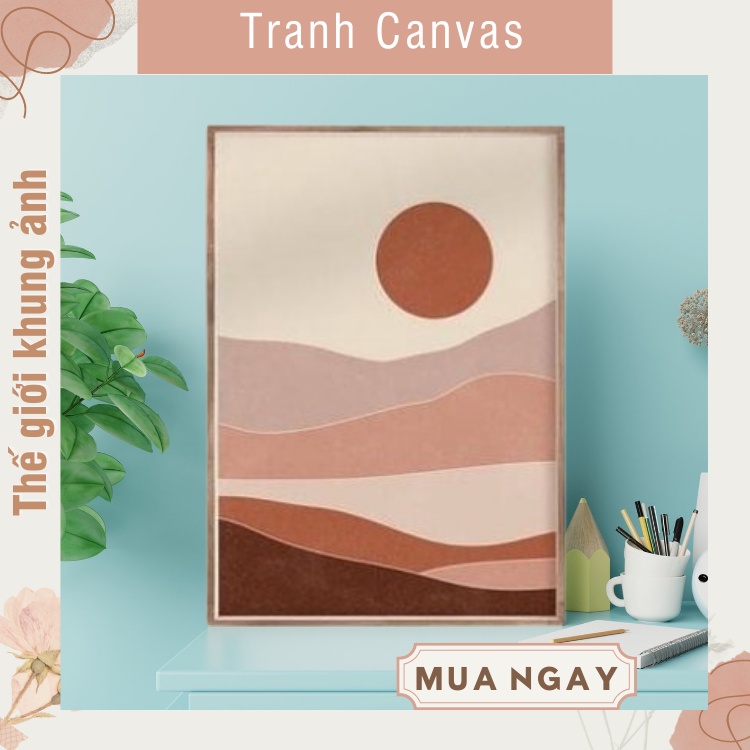 Bộ 3 tranh treo tường phong cách hiện đại TGKA307, tranh chất liệu canvas bóng đẹp, bảo hành gãy vỡ