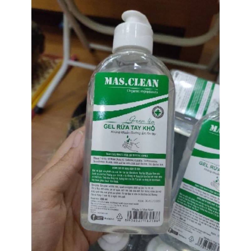Gel rửa tay khô hữu cơ MAS.CLEAN 300ml