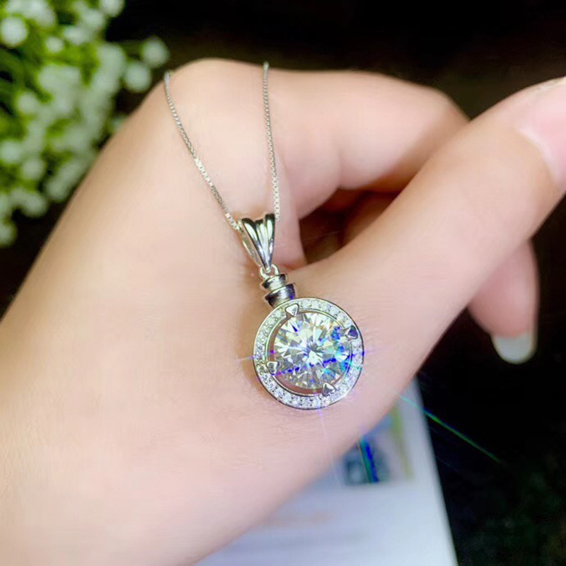 Dây chuyền mạ bạch kim đính đá nhân tạo 2 lớp thời trang thanh lịch cho nữ pt950