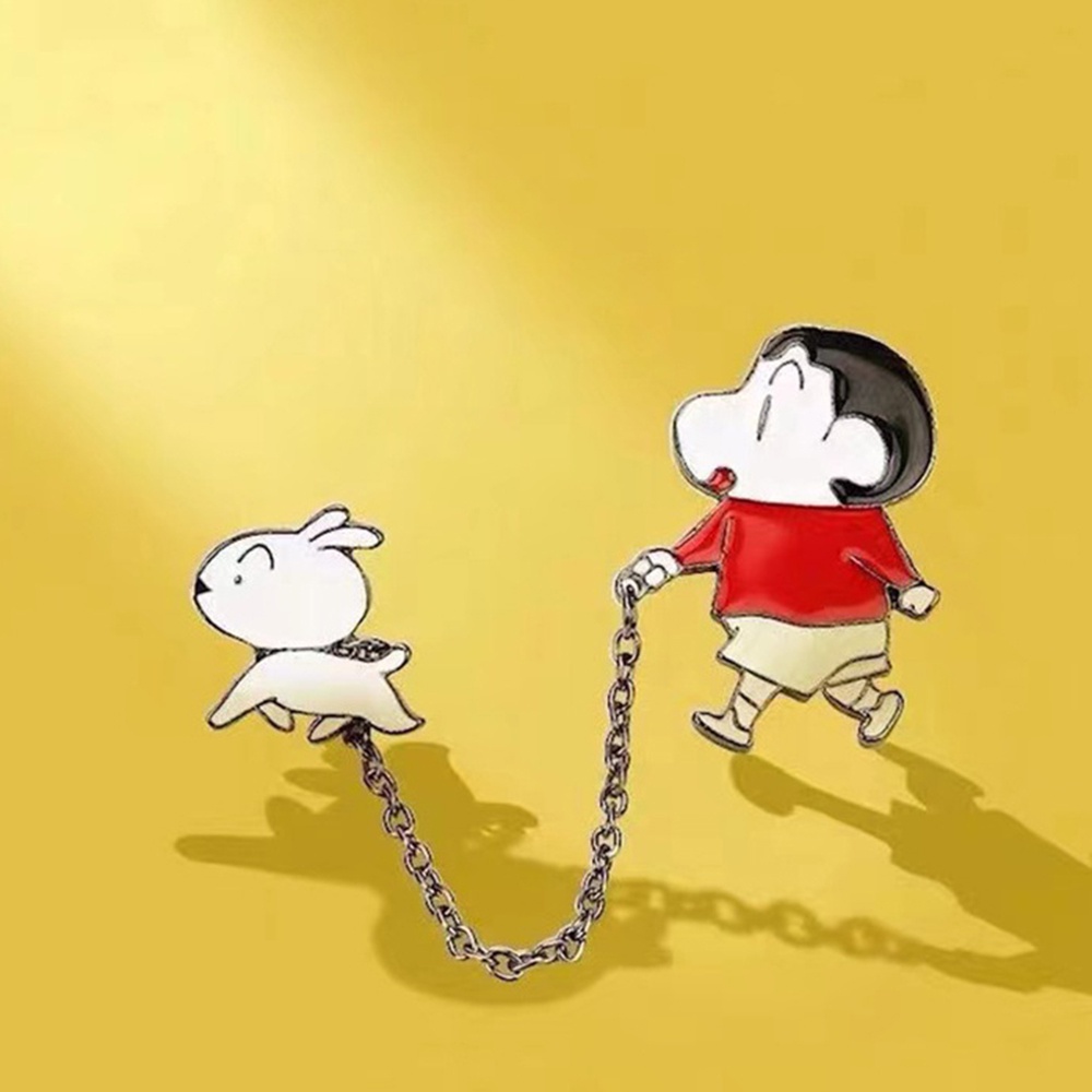 Trâm Cài Áo Hình Cậu Bé Bút Chì Shin-chan Hoạt Hình Sáng Tạo Kiểu Nhật Bản