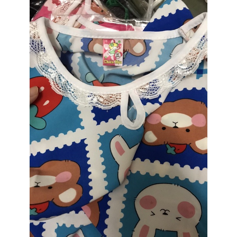 Bộ tôn / lanh bé gái size trung 20-26kg