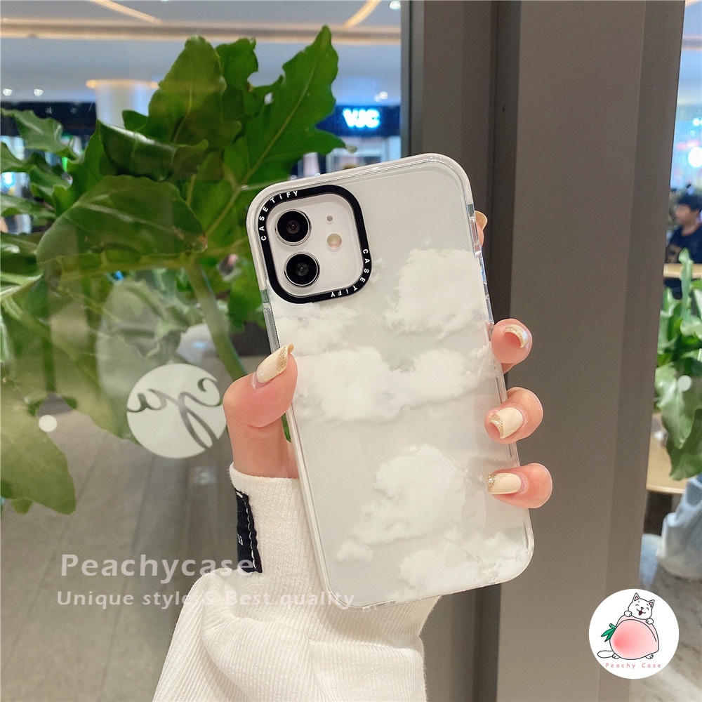 Ốp Điện Thoại TPU Mềm Trong Suốt Họa Tiết Đám Mây Nhiều Màu Sắc Cho IPhone 13 12 11 Pro Max X Xs Max XR 8 7 Plus