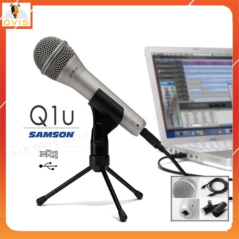 Samson Q1U - Micro Dynamic Thu Âm Cổng USB Dành Riêng Cho PC, Laptop