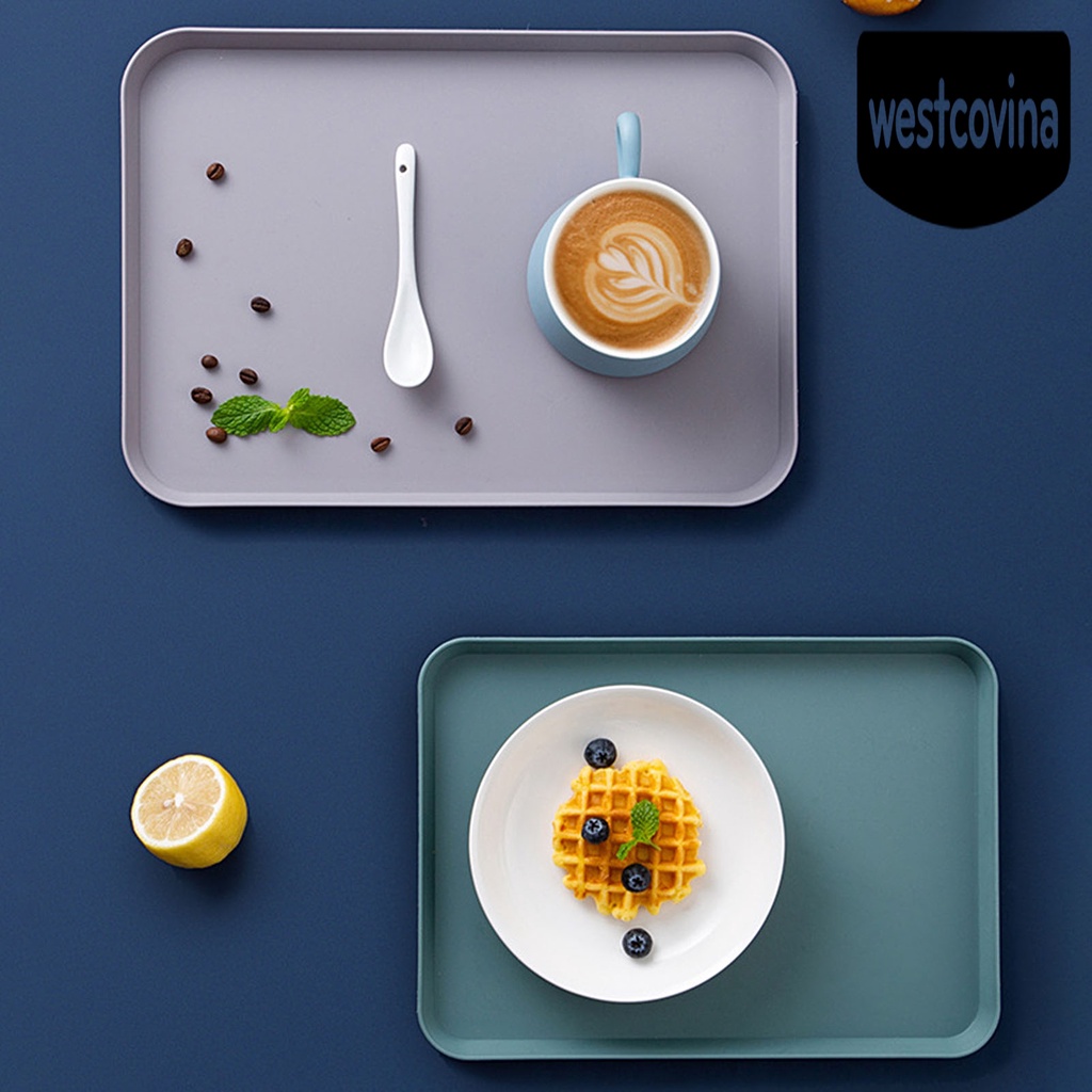 [Hot]☀ Khay Nhựa Đựng Trái Cây Hình Chữ Nhật Phong Cách Bắc Âu