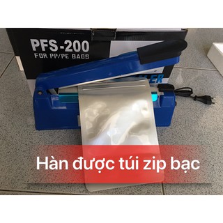 [HÀN ĐƯỢC TÚI ZIP BẠC] TẶNG 1 bộ dây nhiệt, Máy HÀN BAO bì nilong dập tay 20CM  Máy ép túi