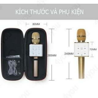 [ELCECOIN05 hoàn 30k xu] Mic hát karaoke bluetooth hay Q7 2017
