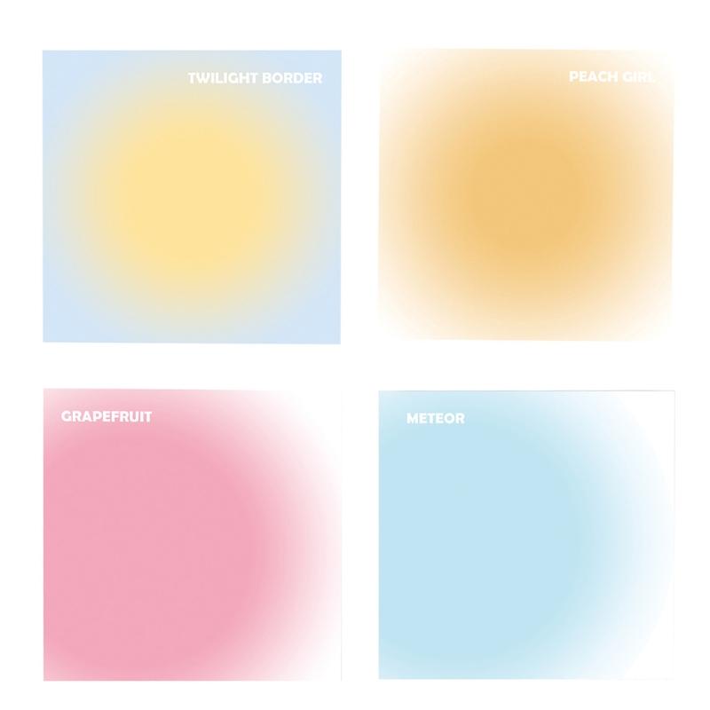 Set 50 Tờ Giấy Ghi Chú Mini Tự Dính Màu Sắc Gradient Dành Cho Văn Phòng / Trường Học