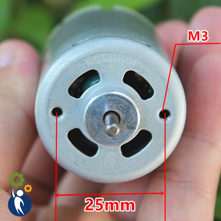 Motor 3-6V Mã 540 22000rpm, đường kính trục 3.175mm
