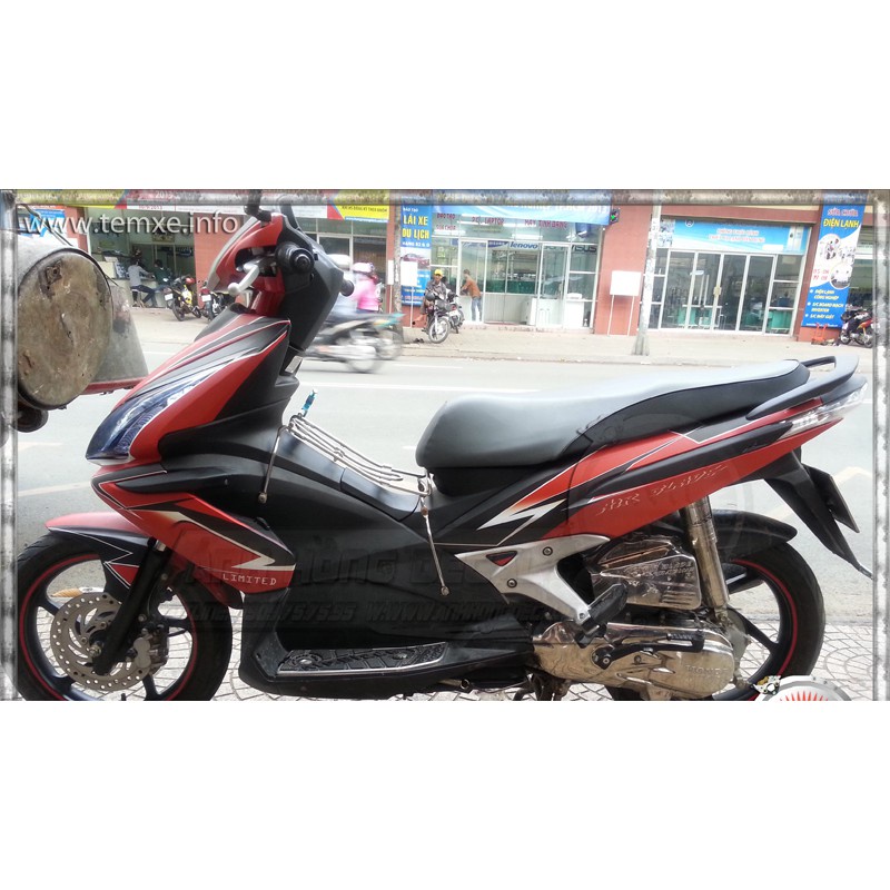 Tem trùm air blade ♦FREESHIP♦ thái đỏ đen, độ team trùm ab thái dán phủ dàn áo xe đen đỏ rẻ đẹp