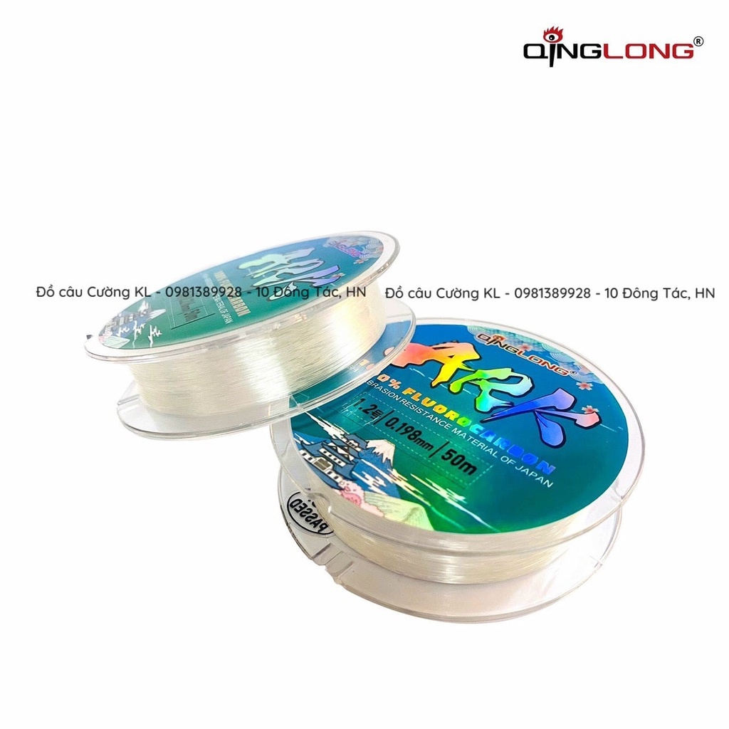 Cước Fluorocarbon QingLong câu cá ARK 50m