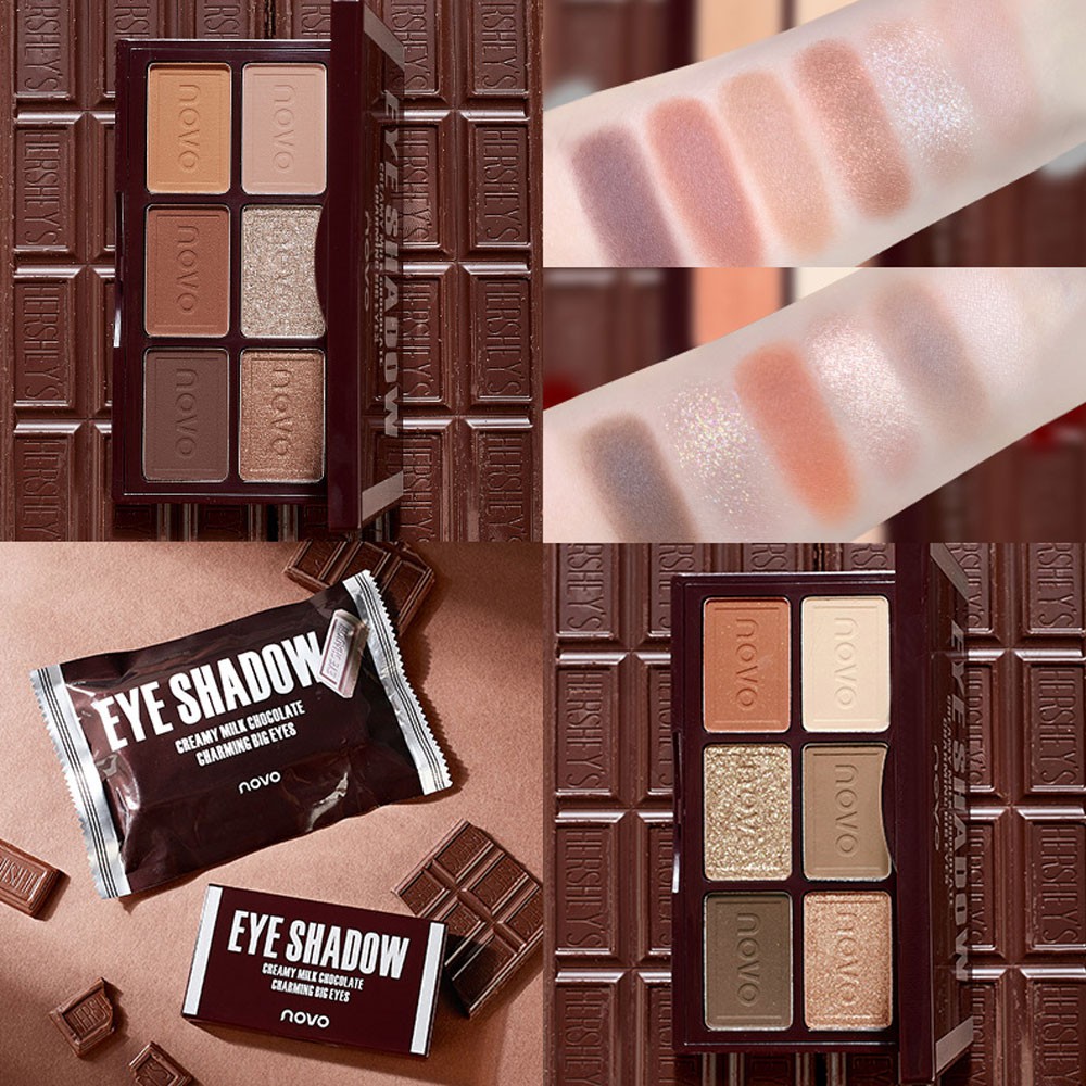 Phấn Mắt Nội Địa Trung Novo Chocolate Silky Eye Shadow Pallette