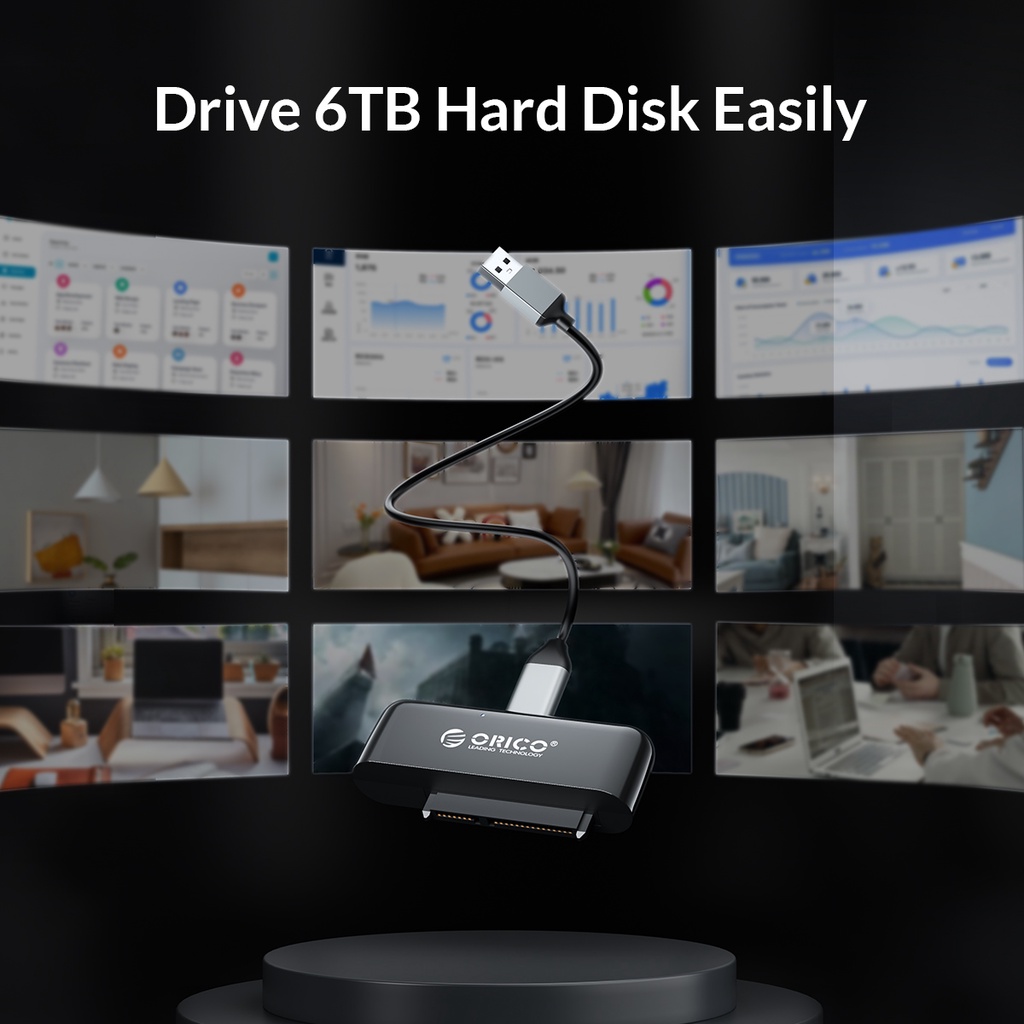 Orico Cáp Chuyển Đổi USB Sang SATA Cho Ổ Cứng 2.5 Inch SSD HDD SATA III Hỗ Trợ UASP Samsung Seagate Toshiba