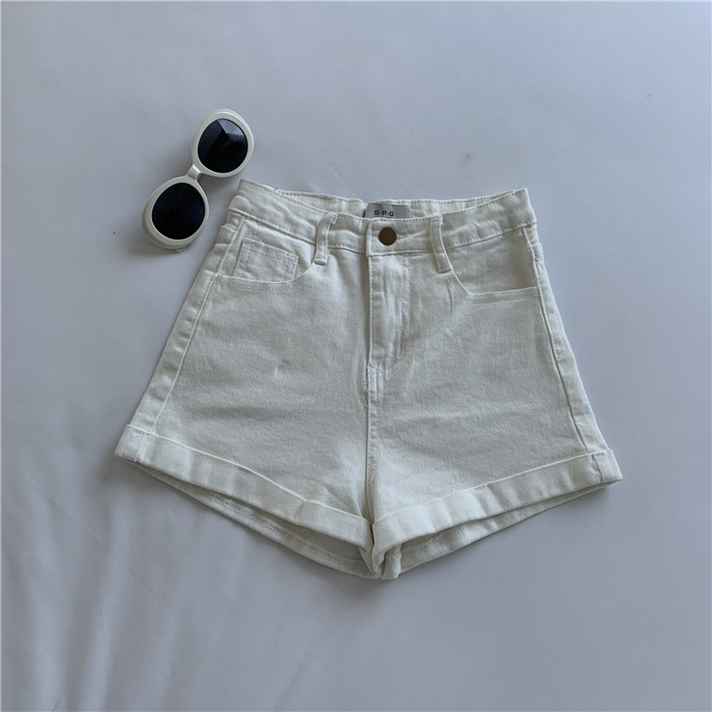 Quần Short Jeans Lưng Cao Ống Rộng Thời Trang Cho Nữ