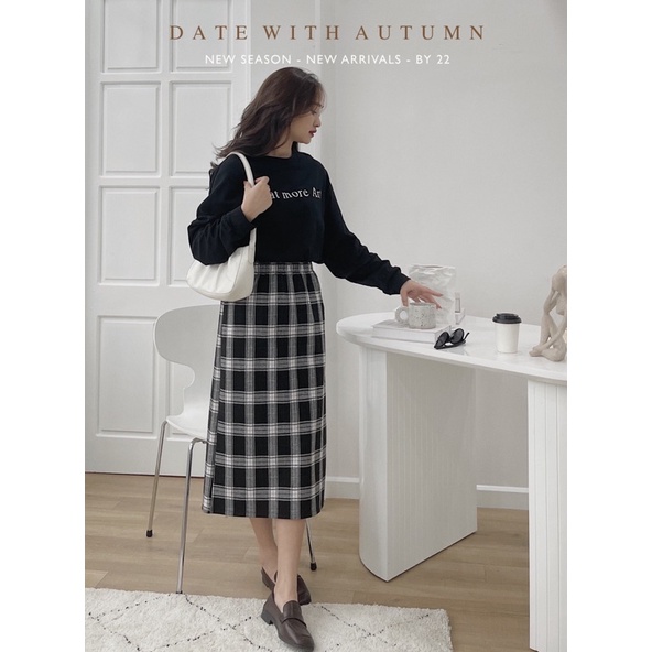 Chân váy dạ kẻ | BigBuy360 - bigbuy360.vn