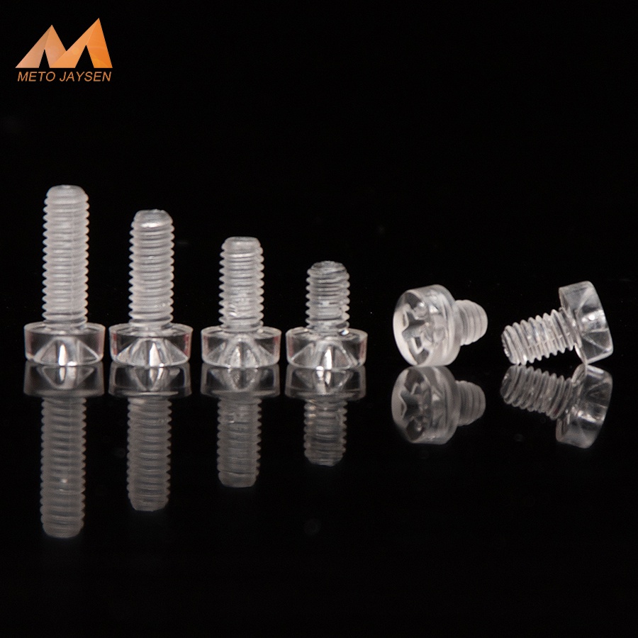 Bộ Ốc Vít Nhựa Trong Suốt Đầu Tròn m3 m4 m5 m6 Chuyên Dụng