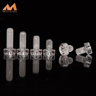 M3 M4 M5 M6 Trong Suốt Phillips Đầu Tròn Nylon Vít Acrylic Nhựa Trong Suốt Nylon M3 Tròn Phillips Đầu Vít Bu Lông