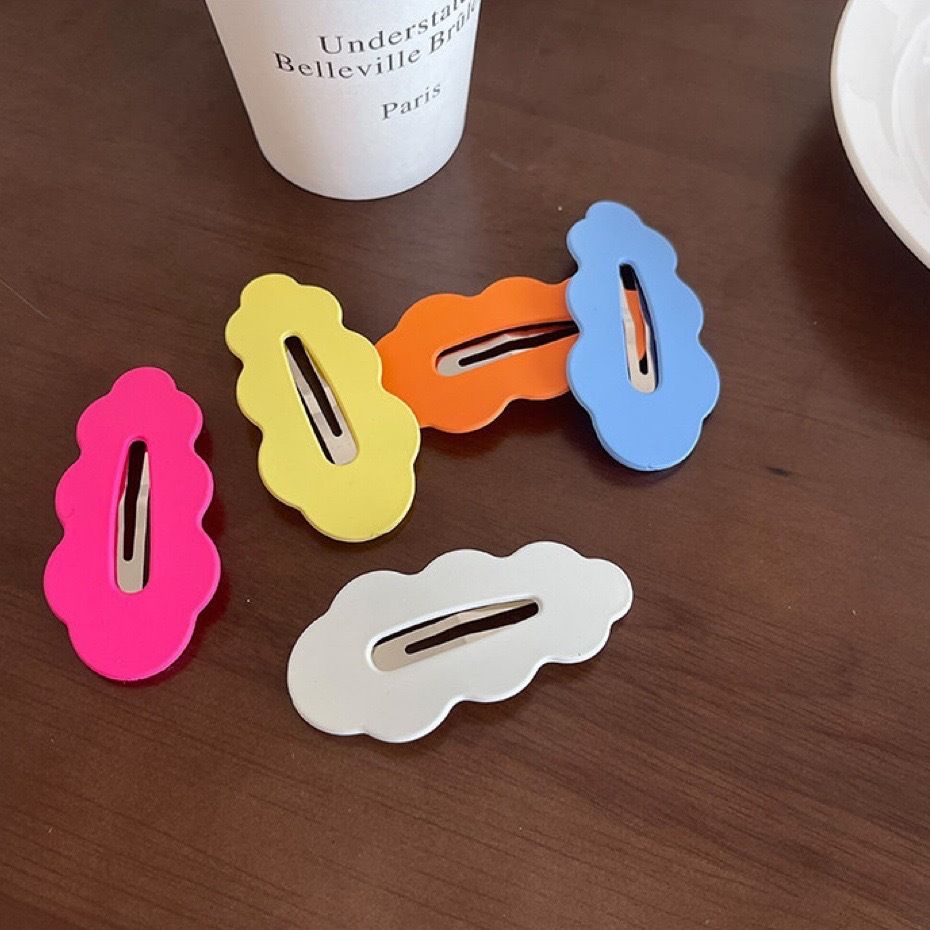 Kẹp Tóc Cỡ Lớn Màu Sắc Ngọt Ngào Phong Cách Hàn Quốc Cho Nữ