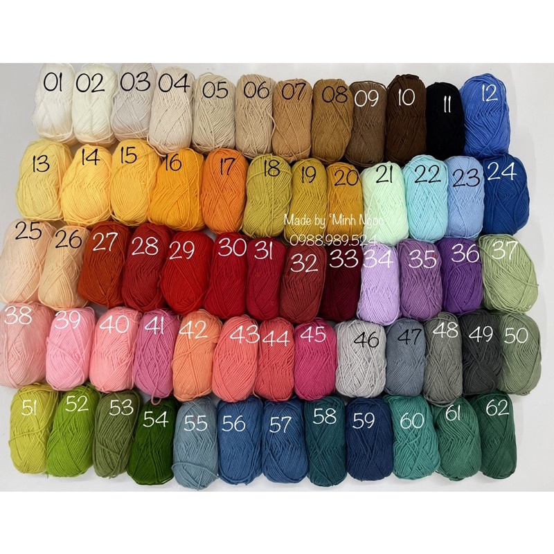 Len Milk cotton mác đen 50gr