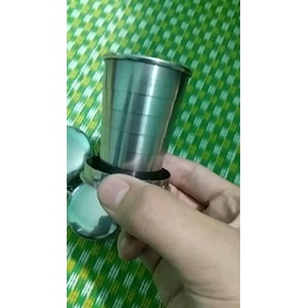 Cốc inox gấp gọn cá nhân sáng tạo, Ly Uống Nước Du Lịch