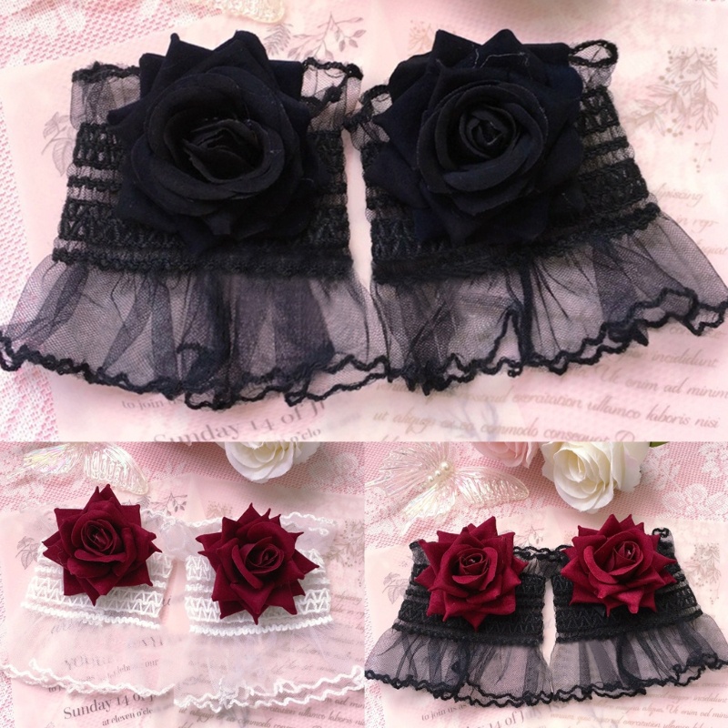 Găng Tay Ren Hoa Ngắn Thời Trang Cho Nữ