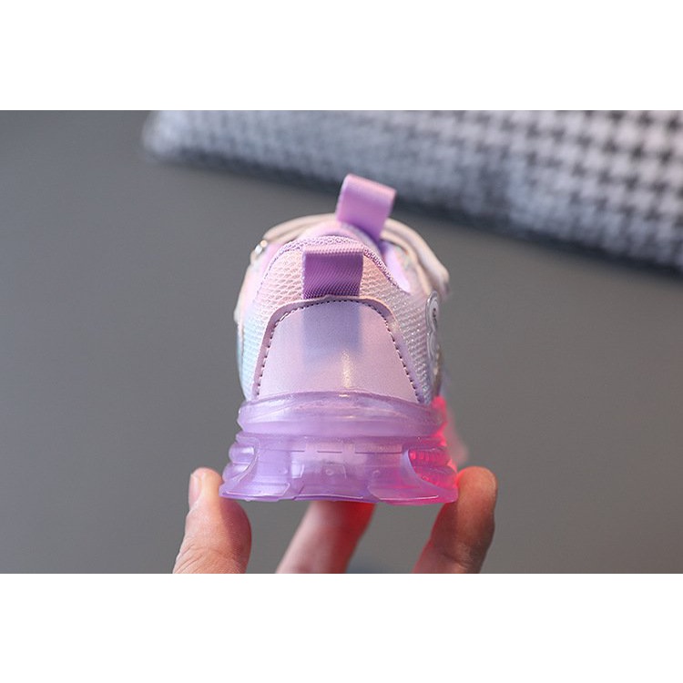 Giày thể thao có đèn led cho bé gái êm chân chống trơn trượt mã mới LED C11