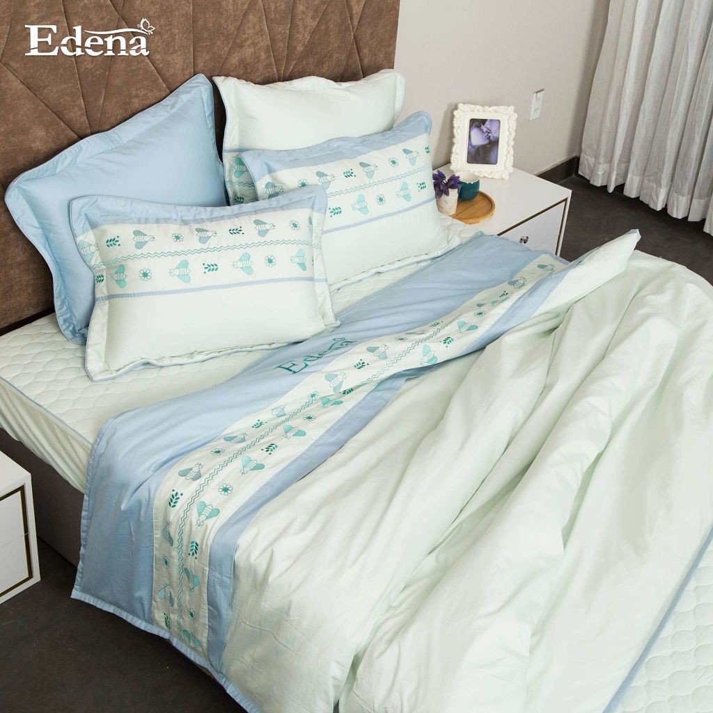 Bộ Ga 5 Món Edena Cotton Đặc Biệt 529