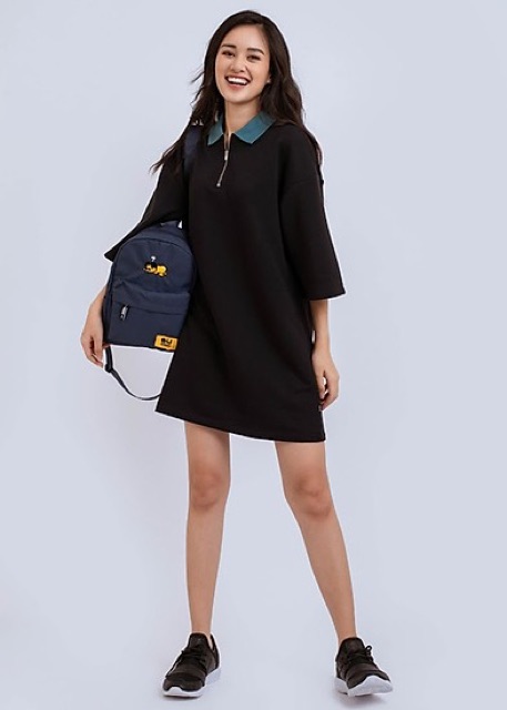 Đầm Suông Nữ Phối Khóa hàng VNXK