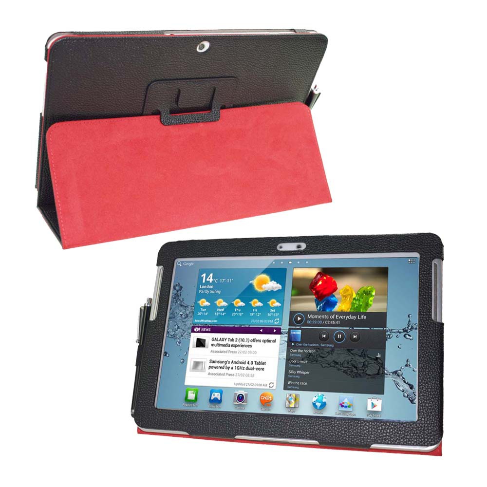 Bao da Pu đơn giản cho máy tính bảng Samsung Galaxy Tab 2 10.1 Inch GT-P5100 P5110 P5113