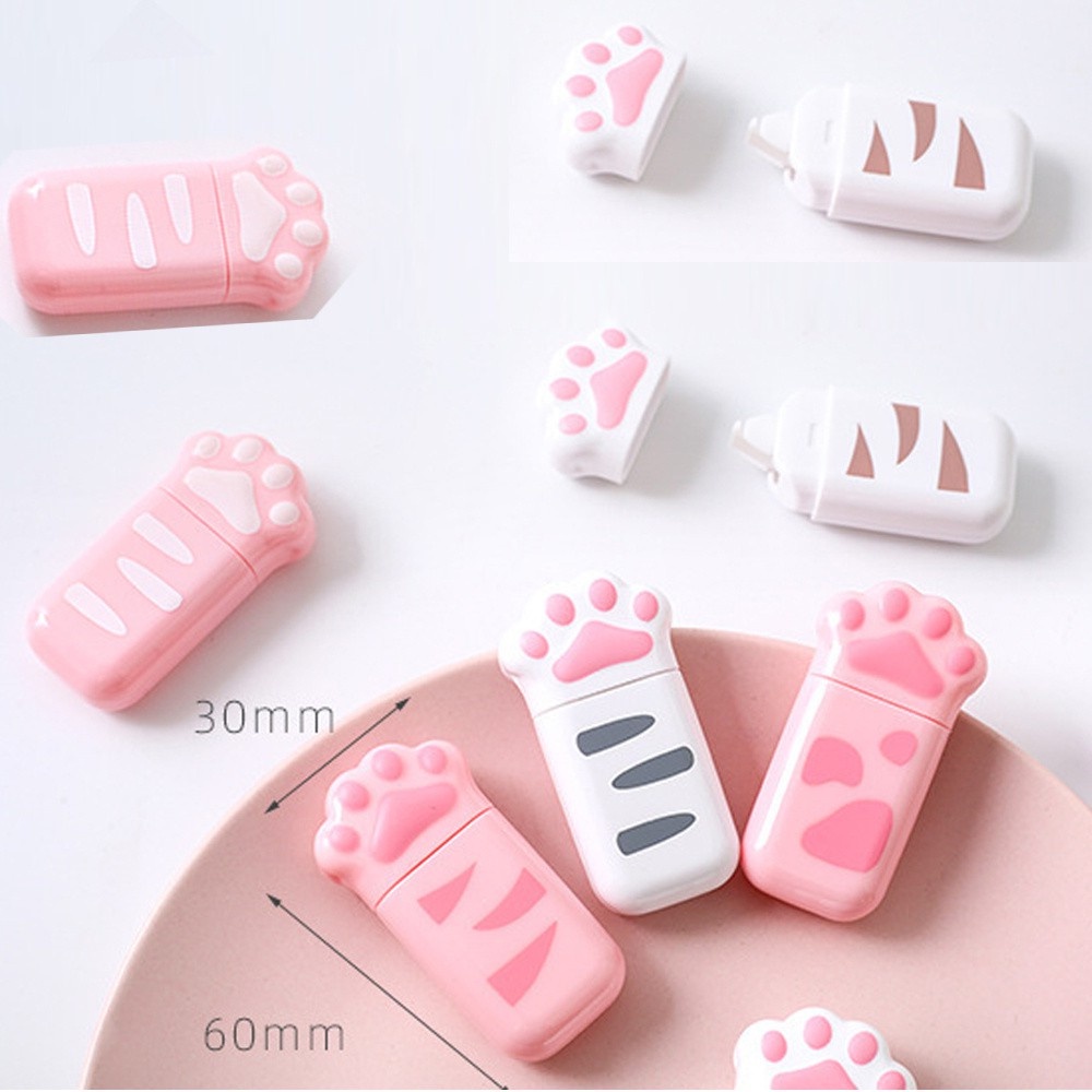 Bút Xóa Kéo Hình Dấu Chân Mèo Siêu Đáng Yêu Tiện Dụng