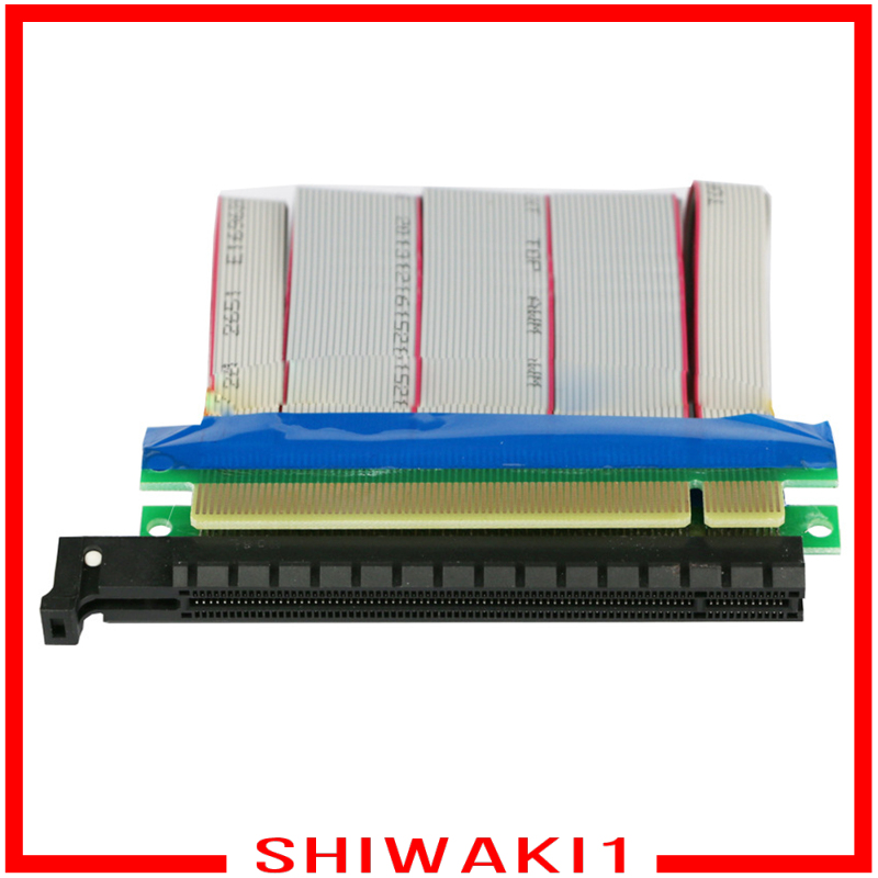 [SHIWAKI1]New 18cm PCI-Express PCI-E 16X Riser Card Ribbon Extender Extension Cable