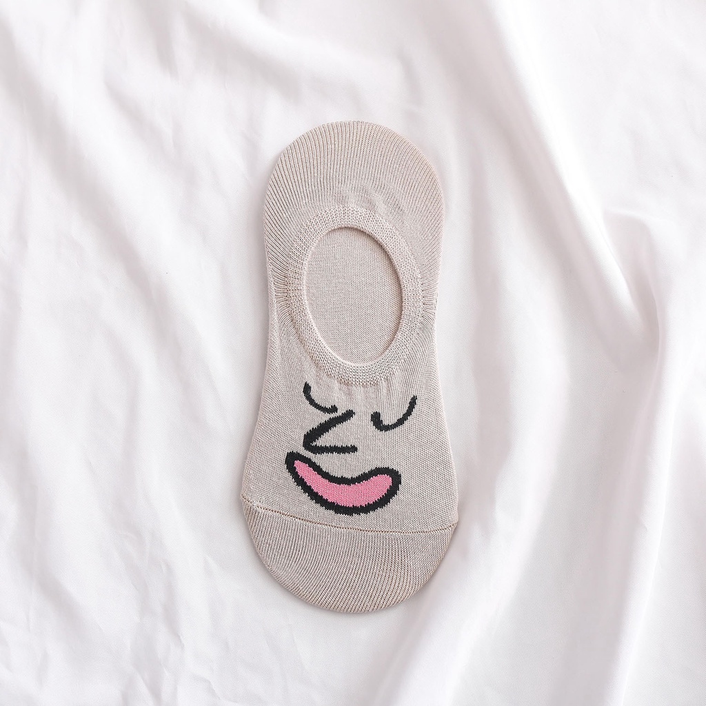 Vớ Cotton Họa Tiết Biểu Tượng Cảm Xúc Dễ Thương Dành Cho Cả Nam Và